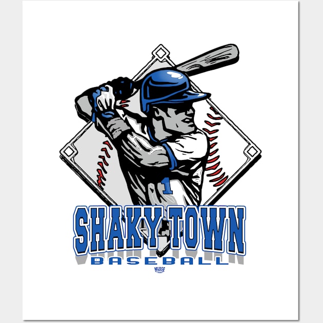 Shaky Town Forever Baseball Diamond Wall Art by MudgeSportswear